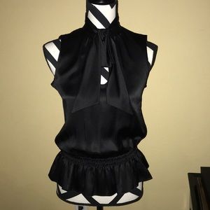 Nanette Lepore - vintage, black silk top